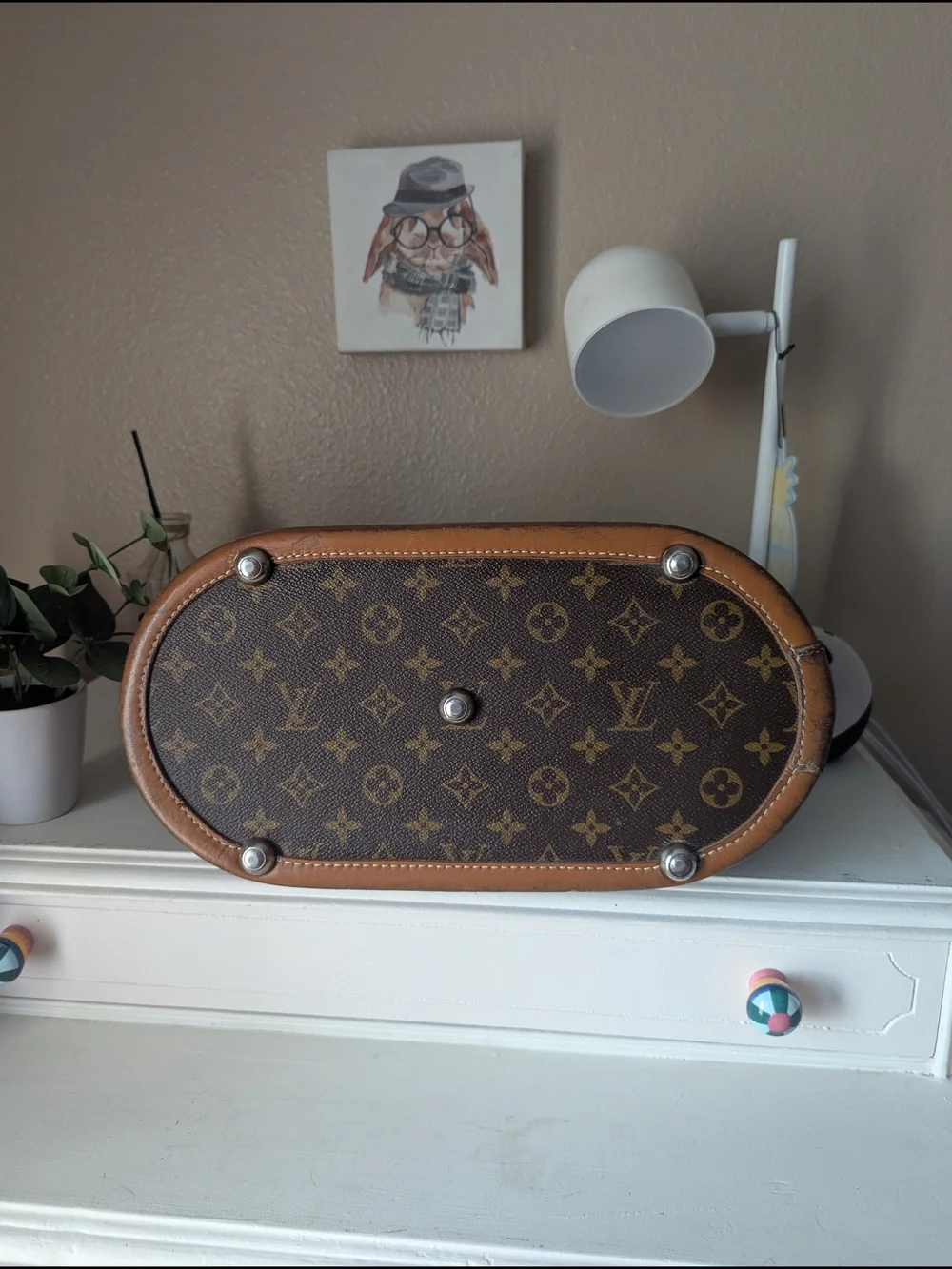 Louis Vuitton Monogram Canvas Brown Top-Handle Bag